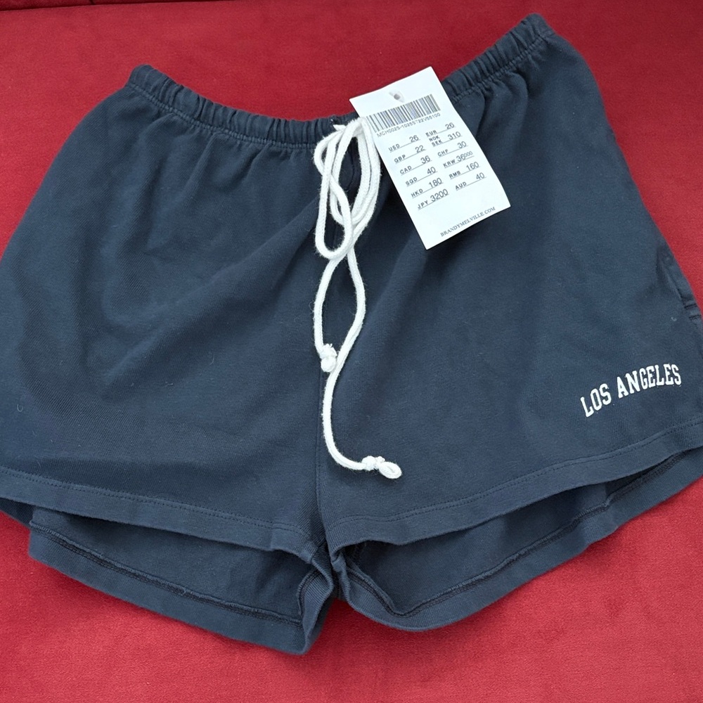 NWT Brandy Melville Dark Blue Los Angeles Shorts
